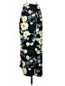 Know One Cares 100% Polyester Floral Black Casual Skirt Size XS - photo 2