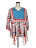 Tolani 100% Modal Blue 3/4 Sleeve Blouse Size 1X - photo 1
