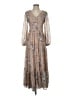 Storia 100% Polyester Paisley Tan Cocktail Dress Size S - photo 1