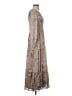 Storia 100% Polyester Paisley Tan Cocktail Dress Size S - photo 4