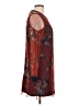 Bebop 100% Polyester Print Burgundy Casual Dress Size L - photo 4