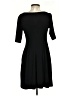 Connected Apparel Solid Black Casual Dress Size 4 (petite) - photo 2