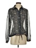 Mare Mare 100% Polyester Paisley Silver Long Sleeve Blouse Size S - photo 1
