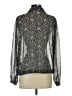 Mare Mare 100% Polyester Paisley Silver Long Sleeve Blouse Size S - photo 2