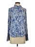Zara Paisley Blue Long Sleeve Blouse Size S - photo 1
