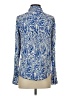 Zara Paisley Blue Long Sleeve Blouse Size S - photo 2