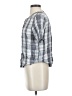 Universal Thread 100% Rayon Checkered-gingham Gray Short Sleeve Blouse Size S - photo 5