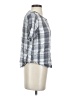 Universal Thread 100% Rayon Checkered-gingham Gray Short Sleeve Blouse Size S - photo 4