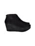 Chocolat Blu 100% Leather Black Wedges Size 7 1/2 - photo 1