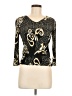 Alberto Makali 100% Polyester Gold 3/4 Sleeve Top Size M - photo 1