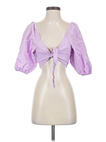 Express x Rocky Barnes 3/4 Sleeve Blouse (view 1)