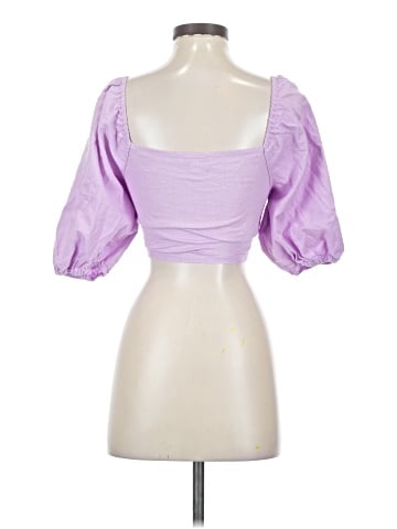 Express x Rocky Barnes 3/4 Sleeve Blouse (view 2)