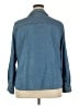 Per Se 100% Cotton Blue 3/4 Sleeve Button-Down Shirt Size 2X - photo 2