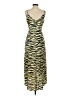 Bar III 100% Polyester Animal Print Gold Casual Dress Size S - photo 2