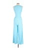 Unbranded 100% Polyester Solid Blue Jumpsuit Size S - photo 2