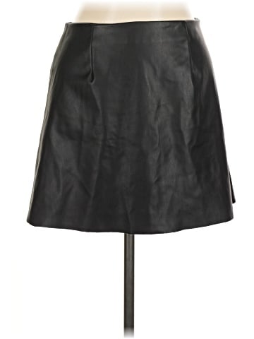 Zara Faux Leather Skirt (view 1)