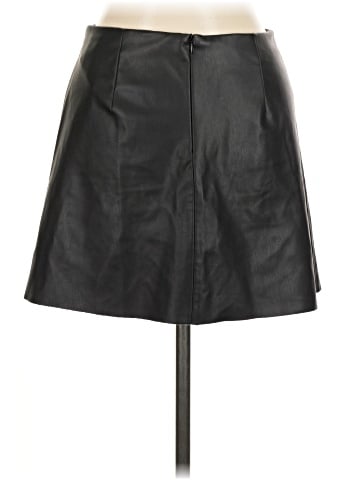 Zara Faux Leather Skirt (view 2)