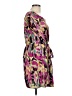 Speed Control 100% Polyester Print Purple Cocktail Dress Size L - photo 4