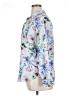 H&M 100% Polyester Floral Silver Long Sleeve Blouse Size 14 - photo 5