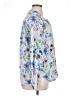 H&M 100% Polyester Floral Silver Long Sleeve Blouse Size 14 - photo 4