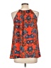 Collective Concepts 100% Polyester Orange Sleeveless Blouse Size L - photo 2