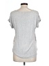 Spense 100% Polyester Silver Short Sleeve Blouse Size L (petite) - photo 2
