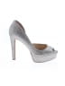 Jessica Simpson Metallic Silver Heels Size 8 - photo 1