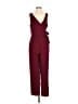 Lulus 100% Polyester Solid Burgundy Jumpsuit Size S - photo 1