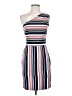 J by J.O.A. Stripes White Cocktail Dress Size XS - photo 1