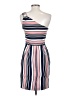 J by J.O.A. Stripes White Cocktail Dress Size XS - photo 2