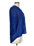 Dna Couture 100% Polyester Blue 3/4 Sleeve Blouse Size L - photo 4