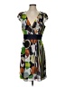Moulinette Soeurs 100% Polyester Print Green Cocktail Dress Size 4 - photo 1