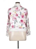 Torrid 100% Rayon Floral Pink White Track Jacket Size 1X Plus (1) - photo 2