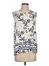 St. Tropez West 100% Polyester Ivory Sleeveless Blouse Size S - photo 1