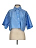 Steve Madden 100% Polyester Stripes Blue 3/4 Sleeve Blouse Size XS - photo 1