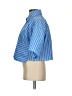 Steve Madden 100% Polyester Stripes Blue 3/4 Sleeve Blouse Size XS - photo 5