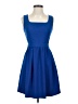 Assorted Brands Solid Blue Casual Dress Size S - photo 1