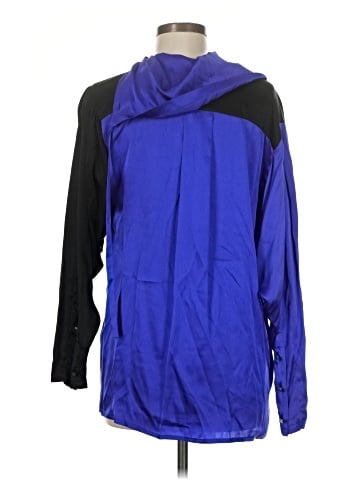 Charles Jourdan Long Sleeve Silk Top (view 2)