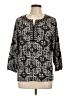 Cathy Daniels Black 3/4 Sleeve Blouse Size L - photo 1