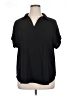Timeson Black Short Sleeve Blouse Size XL - photo 1
