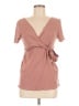 Shein Brown Short Sleeve T-Shirt Size 6 - photo 1