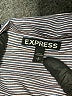 Express Stripes Gray Long Sleeve Blouse Size L - photo 7