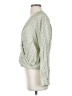 Vince. Green 3/4 Sleeve Silk Top Size S - photo 5
