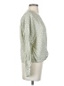 Vince. Green 3/4 Sleeve Silk Top Size S - photo 4