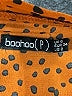 Boohoo 100% Polyester Animal Print Orange Casual Skirt Size 2 - photo 3
