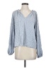 Old Navy Blue Long Sleeve Blouse Size S (tall) - photo 1