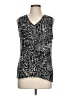 Rafaella Black Sleeveless Blouse Size L - photo 1