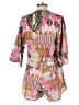 Elan 100% Polyester Paisley Pink Romper Size S - photo 2