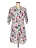 Assorted Brands Floral Gray Casual Dress Size L (estimated) - photo 1