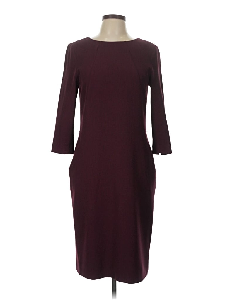 Pre-owned Mm. Lafleur Cocktail Dress In Burgundy